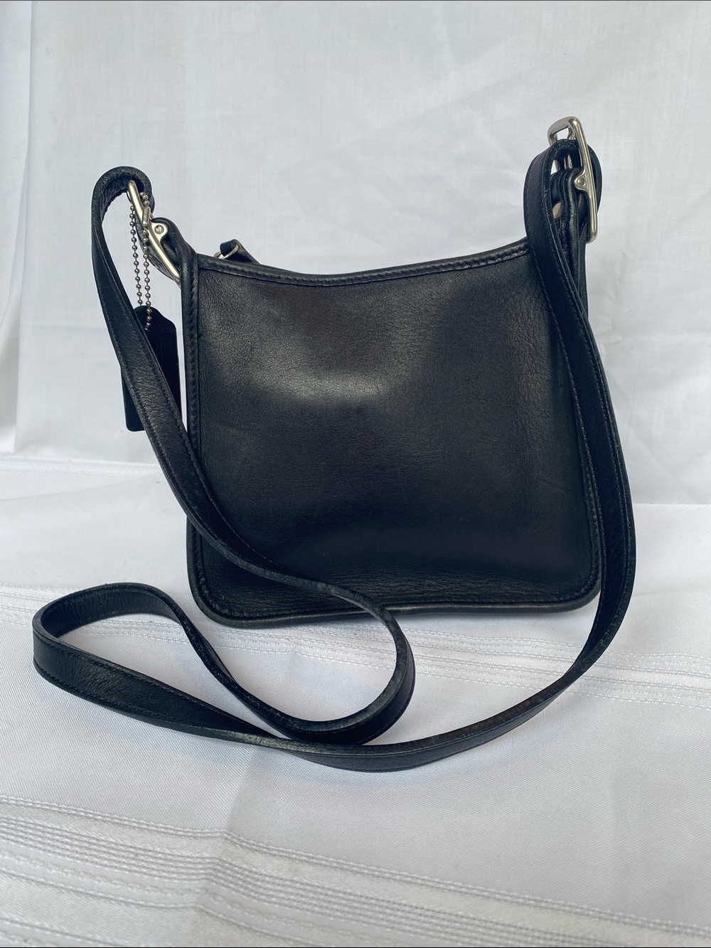 Vintage Coach 6610 Mini Janice Black Leather Crossbody Bag